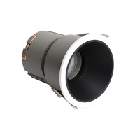 Spot LED COB rond moderne en aluminium, cadre réglable, 5W, anti-éblouissement, pour la maison et le bureau