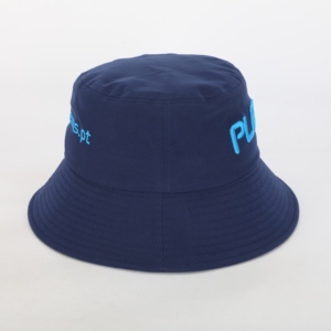 Custom Logo Quick Dry Polyester Beach Cap Bucket <b>Hat</b> With Puff Embroidery <b>for</b> Casual Sports Outdoor Travel - Product Image 4