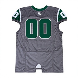 Maillot de football américain personnalisé OEM en gros, tissu en maille respirant 100 % polyester, sublimé, anti-humidité - Product Image 2