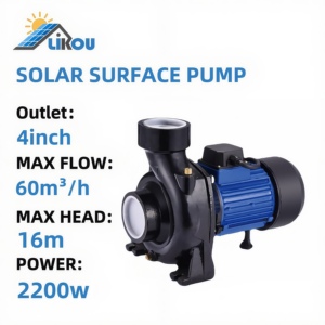 Likou 2200 Wát DC năng lượng mặt trời Máy bơm nước cho tưới tiêu nông nghiệp dòng chảy lớn bề mặt Ly Tâm Bơm lý thuyết sản xuất năng lượng mặt trời điện - Product Image 2