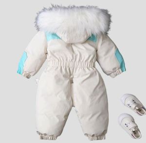 Combinaison d'hiver russe pour bébés garçons et filles, 80% duvet de canard, vêtements d'extérieur pour nourrissons, combinaison de montagne pour enfants, vestes 1 à 3 ans - Product Image 2