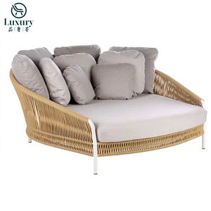 Moderne Outdoor Villa Hotel Balkon Innenhof Garten Sofa Stuhl Set Freizeit <span class=keywords><strong>Rattan</strong></span> <span class=keywords><strong>Sun</strong></span> Lounger - Product Image 2