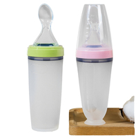 Cuillère Distributrice de Nourriture pour Bébé en Silicone Sans BPA de 4 oz, Motif Dessin Animé, Distributeur de Fruits à Presser, Jetable, Idéal pour les Voyages, pour Tout-Petits
