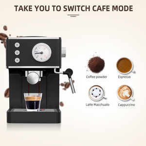 Cafetera de Alto Rendimiento con Extracción Constante de 20 Bares, Calentamiento Rápido de 1350 W para Uso Doméstico y Hotelero - Product Image 4