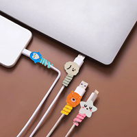Protecteur de câble de données en silicone mignon de style dessin animé pour câble de charge Apple housse de protection de câble de données anti-casse