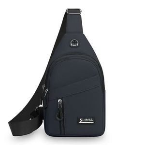 S Sport Men's Chest Bag Multi Functional Lightweight Casual Outdoor Everyday Use Gray Black Military Green Dark Blue - Product Image 5