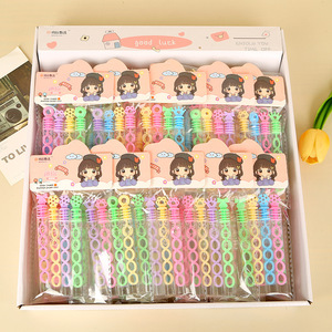 Mini baguettes à bulles portables en forme de tube à essai, pour enfants, pour des fêtes amusantes, jouet léger en plastique, de 7 à 14 ans - Product Image 3