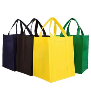 Usine impression personnalisée écologique réutilisable supermarché épicerie promotion shopping non tissé porter tissu sac fourre-tout en tissu