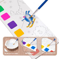 BECOL Neuerscheinung kreativer DIY-Kindergarten-Graffiti-Malerebuch tragbares Aquarellmalerebuch mit Pigmenten für Kinder