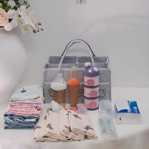 Cesta de almacenamiento para guardería, carrito de pañales para bebé, estación de pañales, elementos esenciales para recién nacidos, organizador de pañales para bebé, bolsa de pañales para mamá - Product Image 3