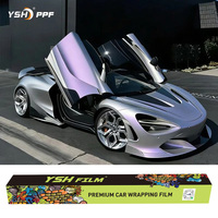 Film de protection de peinture TPU de couleur rouge cerise métallique liquide haut de gamme pour atelier de covering automobile