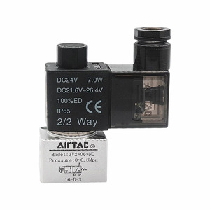 โซลินอยด์วาล์ว Airtac รุ่น 3V2 3V2M 3V200 ไฟฟ้ากระแสตรง 24 โวลต์ วาล์วควบคุมแก๊ส สำหรับใช้งานทั่วไป - Product Image 3