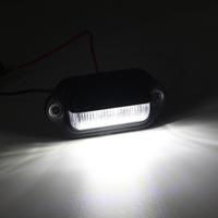 Éclairage de plaque d'immatriculation de voiture à 6 LED pour SUV camion remorque Van Tag lampe de marche ampoules blanches produits de voiture feux de plaque d'immatriculation