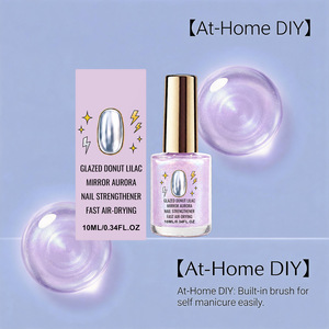 Esmalte de Uñas Más Vendido, Tono Lila con Brillo Espejo, Fácil Aplicación con Brocha, Uñas DIY para el Hogar, Duradero y Resistente a los Arañazos - Product Image 1