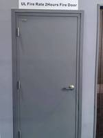 Porte d'urgence coupe-feu moderne CHANGYI en acier inoxydable, simple ou double battante, avec barre anti-panique, finition professionnelle
