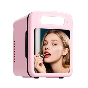 Beauty Fridge <b>Mini</b> Cosmetic <b>Cooler</b> 5L With Mirror 12V 220V Portable For Car Home Makeup Storage - Product Image 3