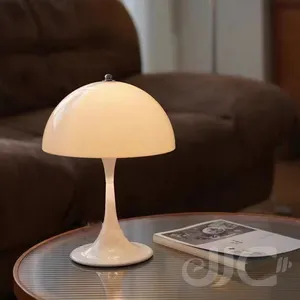 Lampu meja jamur LED antik, lampu meja sentuh dekorasi rumah untuk kamar tidur ruang tamu