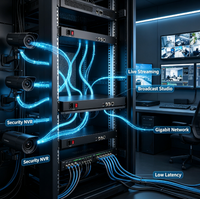 Codificador de Video SDI de 1 Canal, H.265 1080P 60FPS, SDI a IP RTMP SRT RTSP HLS ONVIF IPTV, Codificador de Transmisión en Vivo para Iglesias