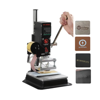 Pour estampage à chaud presse à chaud Machine gaufrage manuel pour dorure et marque papier cuir artisanat bois Logo