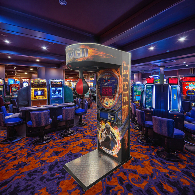 Street Coin Operated Arcade Game Music Boxing Measure Speed and Strength Boxing Machine