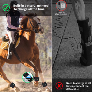 השקת מוצר חדש לשנת <span class=keywords><strong>2026</strong></span> - מגפי טיפול באור אדום לטיפול בכאבים באמצעות אינפרא אדום 660 ננומטר ו-850 ננומטר, עם סוללה גמישה מובנית, לטיפול בכפות רגליים של סוסים. - Product Image 6