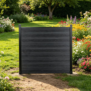 Valla Ecológica de WPC con Acabado de Grano de <span class=keywords><strong>Madera</strong></span> para Jardín y Patio Trasero - Product Image 4