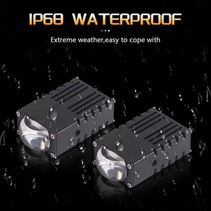 Sanvi New Product U39 Mini Grille Projector Lens Headlight Lossless Installation Car Lamp <b>Lighting</b> System - Product Image 6