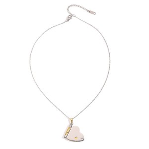 Nuovo cuore collana <span class=keywords><strong>per</strong></span> le donne in acciaio inox inciso <span class=keywords><strong>coppia</strong></span> pendente aperto lettera d'amore <span class=keywords><strong>regalo</strong></span> personalizzato <span class=keywords><strong>per</strong></span> i suoi gioielli romantici - Product Image 5