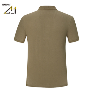 เสื้อโปโลผู้ชาย, เสื้อยืดคอตตอน100% เสื้อโปโลผ้าตาข่ายสีพื้นเสื้อโปโลลำลองแขนสั้นสามารถปรับแต่งได้ - Product Image 4