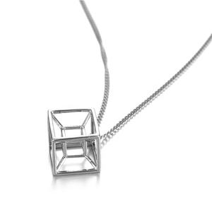 Colgante Metathron Cuadrado de Tubo Doble Hueco 3D de Acero Inoxidable Fundido de Yiwu Aceon, el Más Nuevo y Poderoso Tesseract Mágico - Product Image 4