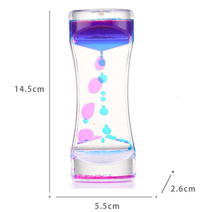 Hai màu nóng bán lỏng hẹn giờ bong bóng đồng hồ cát trọng lực khoa học Đồ chơi lỏng chuyển động hẹn giờ - Product Image 6