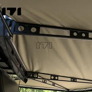 Toldo plegable de techo para acampada al aire libre, 360, caravana, Rv, 270, 270 grados, protección contra la lluvia y el sol