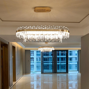 Classic Rings <b>Chandelier</b> Restaurant Modern Gold Luxury Led Ring Pendant Lamp for Dinning Room - Product Image 4