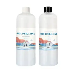 Osbang nuevo producto molde de silicona translúcido molde de silicona líquida para DIY 1:1 A500ml y B500ml botella translúcida 24 horas