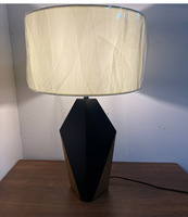Lámpara de Mesa Moderna de Diseño Bicolor con Luz LED Cálida Blanca, Construcción de Hierro para Sala de Estar, Luz Decorativa de Lujo