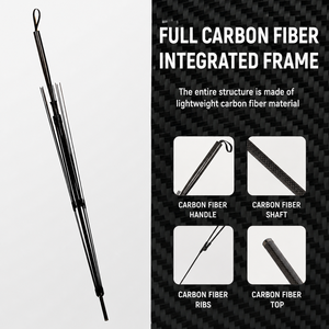 Strong 60mph <b>Windproof</b> Parapluie Manual 125cm Diameter Large Carbon Fiber Lightweight 245g Custom Print Golf <b>Umbrella</b> With Logo - Product Image 2