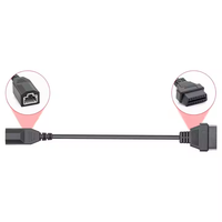 3pin Convert to OBD2 16pin Cable for Honda Car Scanner OBD Adapter OBDII 3 Pin to 16 Pin Connector with Male Connector