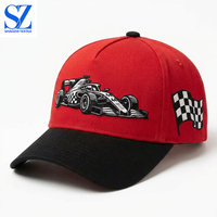 Gorra de Béisbol Ajustable de 5 Paneles, Lisa, Personalizable con Logotipo Bordado en 3D, de Sarga de Algodón, Estilo Deportivo, Venta al Por Mayor