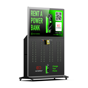 Kiosque de location de batteries externes partagées pour téléphones portables, 96 emplacements, public extérieur, avec affichage publicitaire, station de recharge de batteries externes - Product Image 6