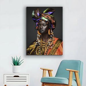 Stampa su Tela di Bellezza Femminile Africana in Stile Classico per Decorazione Casa o Hotel Ritratto a Olio su Tela - Product Image 2
