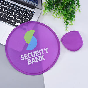 Disques volants ronds pliables en Polyester et Nylon pour chien de compagnie, pochettes assorties pour la publicité, 1 pièce - Product Image 4