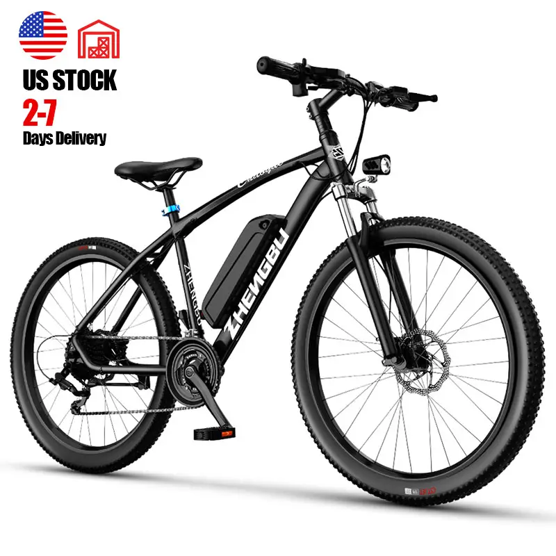 ZHENGBU M6 USA warehouse stock cheap 26 inch adult full suspension electric mountain bicycle bike