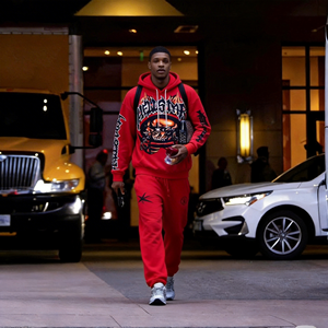 Felpa con Cappuccio Hell Star in Stile High <span class=keywords><strong>Street</strong></span> per Uomo e Donna, 100% Cotone Terry, Anti-Pilling e Vestibilità Comoda - Product Image 5