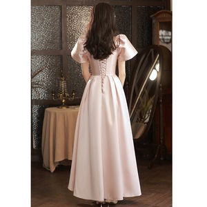 NNR Abiti Eleganti per Madre della Sposa in Vendita, Oro Champagne in Raso, Linea A, Ricamo ELEGANTE, Abiti da Sera Traspiranti per Donne - Product Image 5