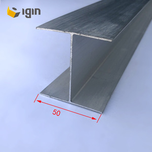 Rejilla de ventilación de aluminio con lamas en forma de I de 50 mm de ancho, forma de H equilátera, para uso industrial y civil, instalación en pared. - Product Image 3
