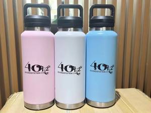 Logo gratuit personnalisé sport 36oz thermos isolé gobelet vide bouteille d'eau en acier inoxydable avec paille large bouche Chug couvercle bouchon - Product Image 3