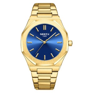 Reloj de Cuarzo de Lujo para Hombre, Redondo, Dorado, con Movimiento Importado de Alta Gama, Correa de Acero Inoxidable, Esfera con Agujas, Resistente al Agua - Product Image 5