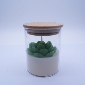 Vela artesanal <span class=keywords><strong>de</strong></span> cera <span class=keywords><strong>de</strong></span> soja en vaso <span class=keywords><strong>de</strong></span> vidrio <span class=keywords><strong>con</strong></span> forma <span class=keywords><strong>de</strong></span> <span class=keywords><strong>cactus</strong></span> <span class=keywords><strong>y</strong></span> tapa <span class=keywords><strong>de</strong></span> madera, <span class=keywords><strong>con</strong></span> forma <span class=keywords><strong>de</strong></span> alienígena, que aporta valor emocional para decoración <span class=keywords><strong>de</strong></span> fiestas o del hogar. - Product Image 2
