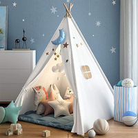 Vente en gros de nouveau style CE, tipi indien pliable et portable, tente château pour enfants à bas prix, tentes pour enfants pour jouer