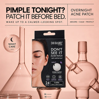 DR RASHEL Patch anti-acné doux et respectueux de la peau, à utiliser la nuit, absorbe l'excès de sébum, pour adultes